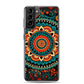 Samsung Case - Orange and Turquoise Mandala