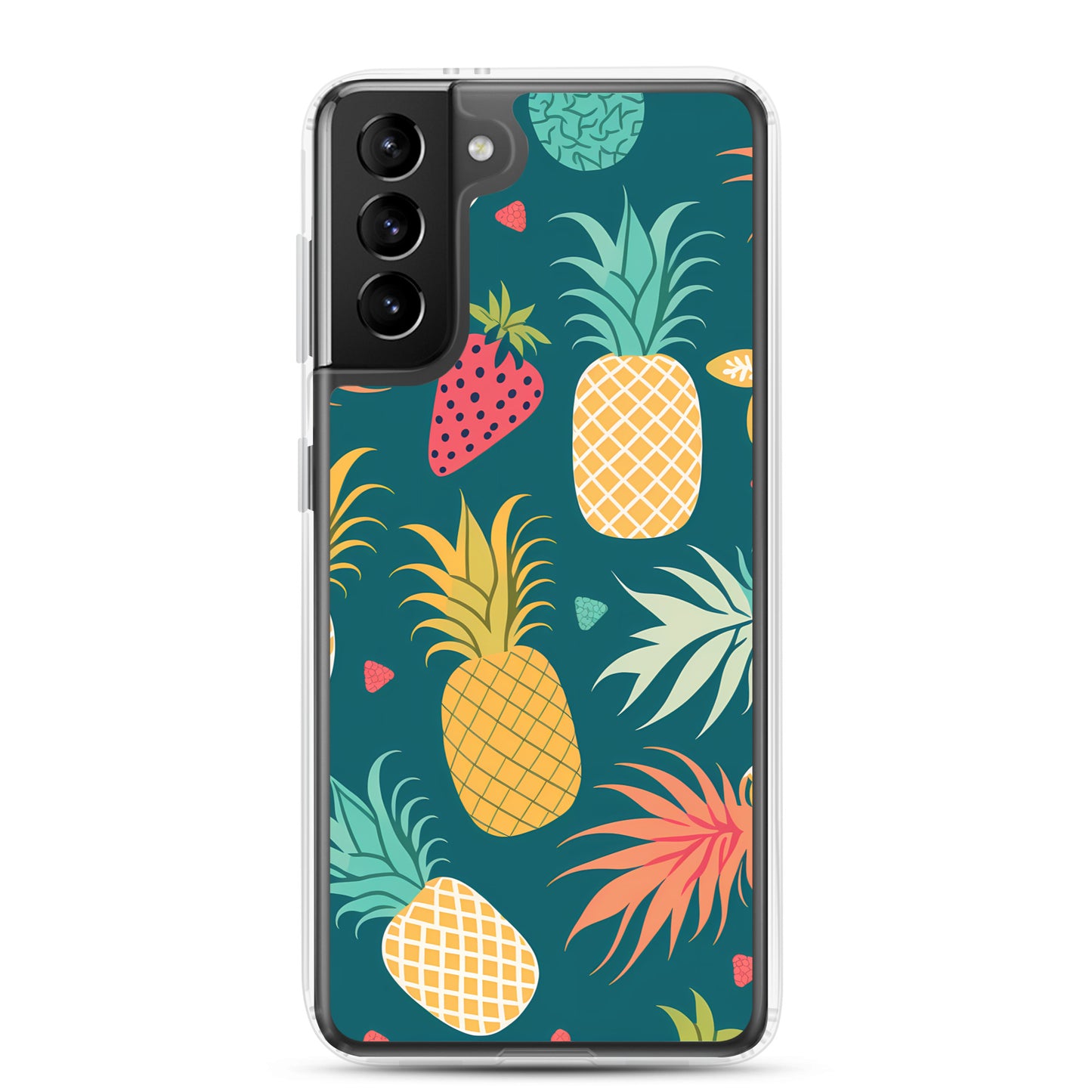 Samsung Case - Pineapples on Aqua