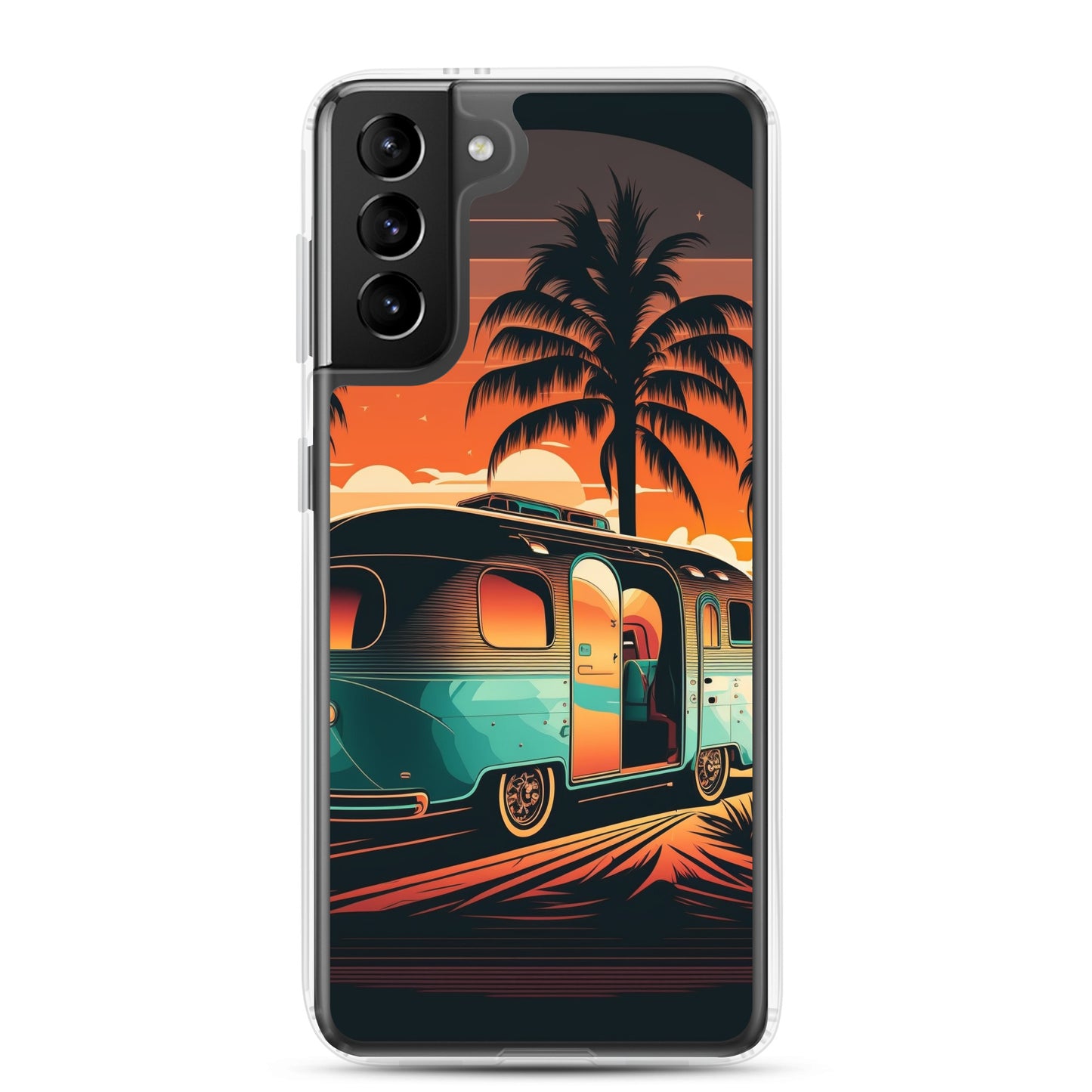 Samsung Case - Turquoise Camper at Beach Sunset