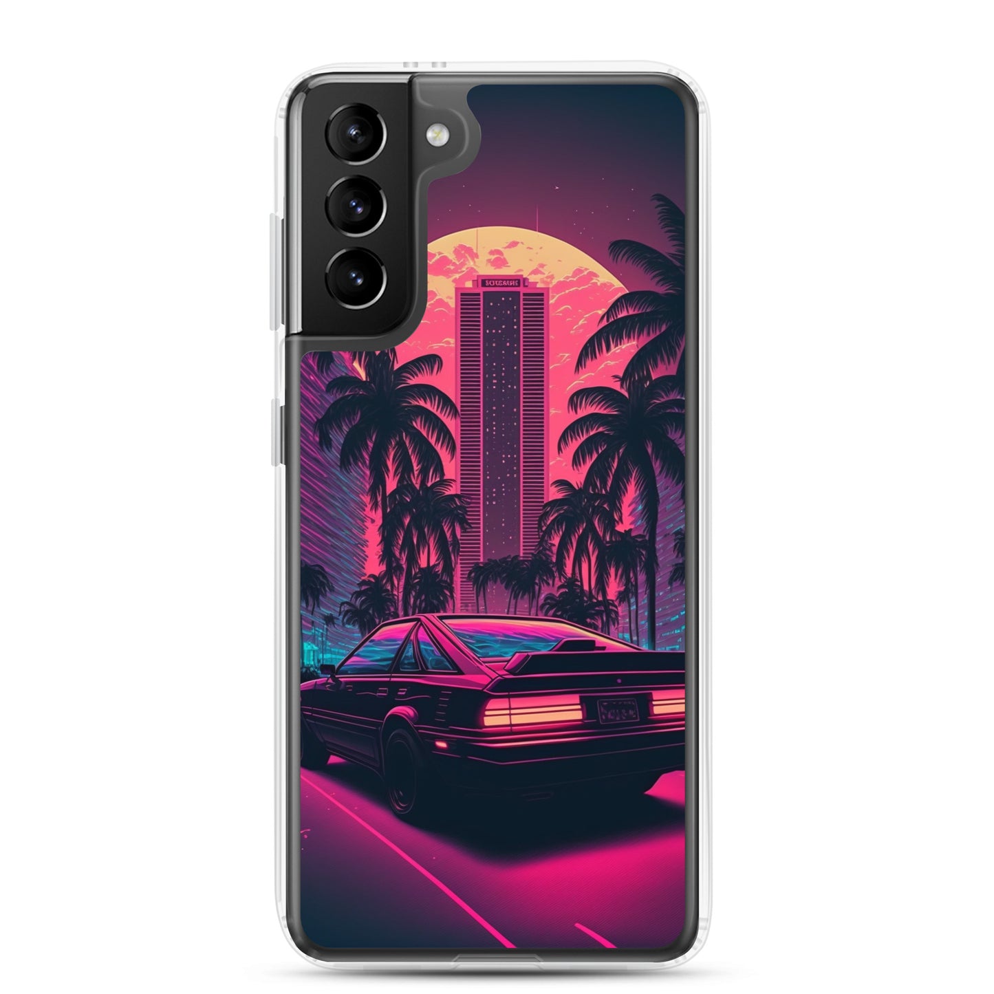 Samsung Case - Synthwave Miami Night