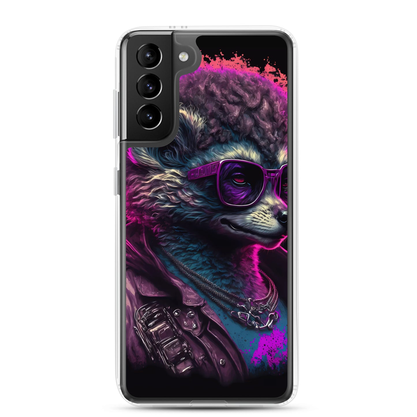 Samsung Case - Synthwave Leather Llama