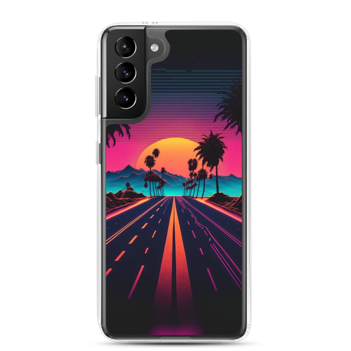 Samsung Case - Synthwave Purple Sunset