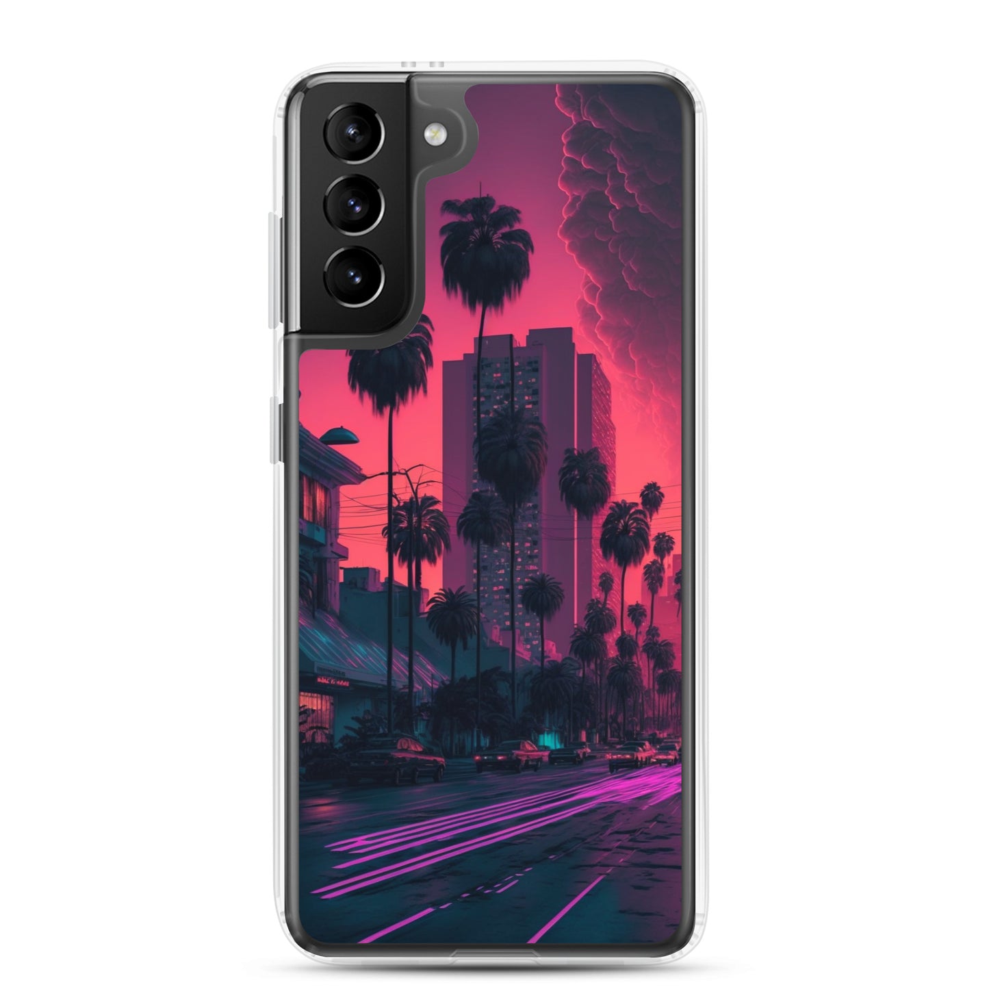 Samsung Case - Synthwave Miami Street