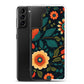 Samsung Case - Orange Florals