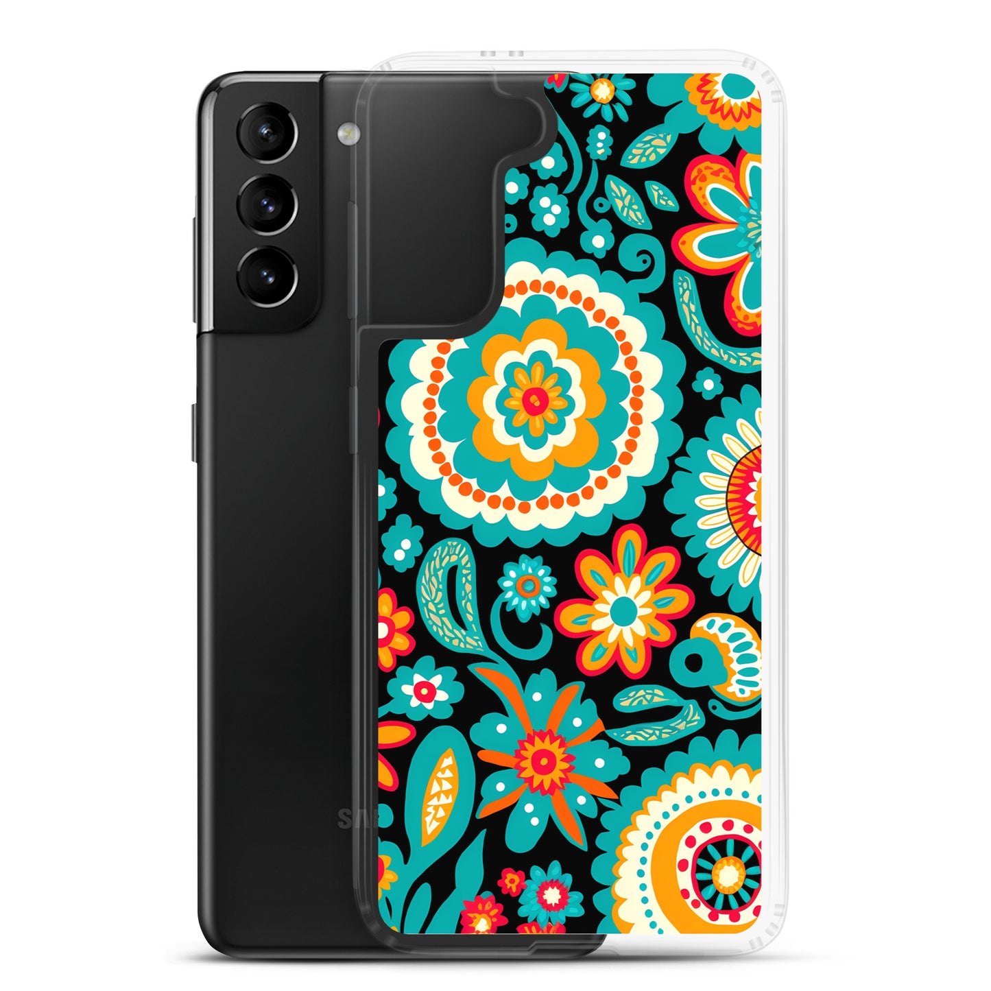 Samsung Case - Turquoise Floral