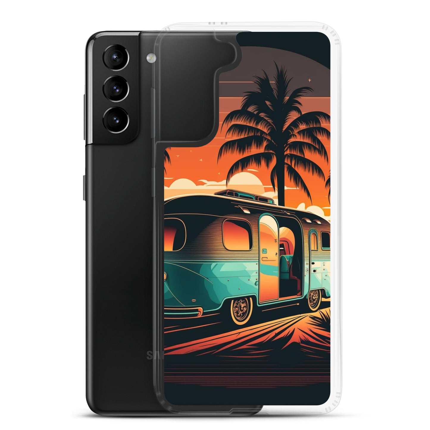 Samsung Case - Turquoise Camper at Beach Sunset