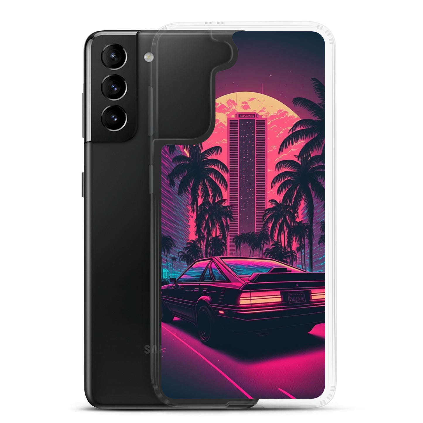 Samsung Case - Synthwave Miami Night