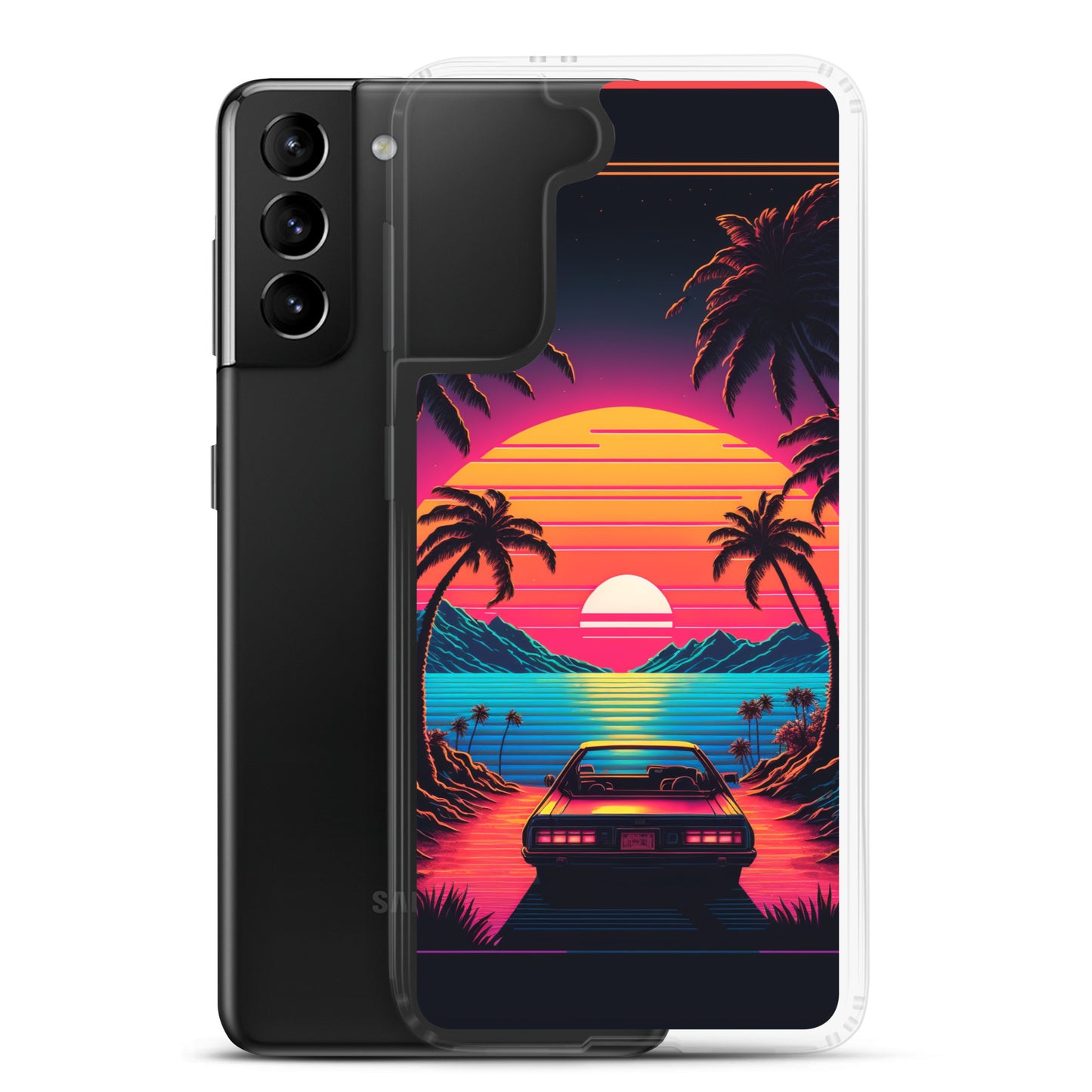Samsung Case - Synthwave Ocean Sunset