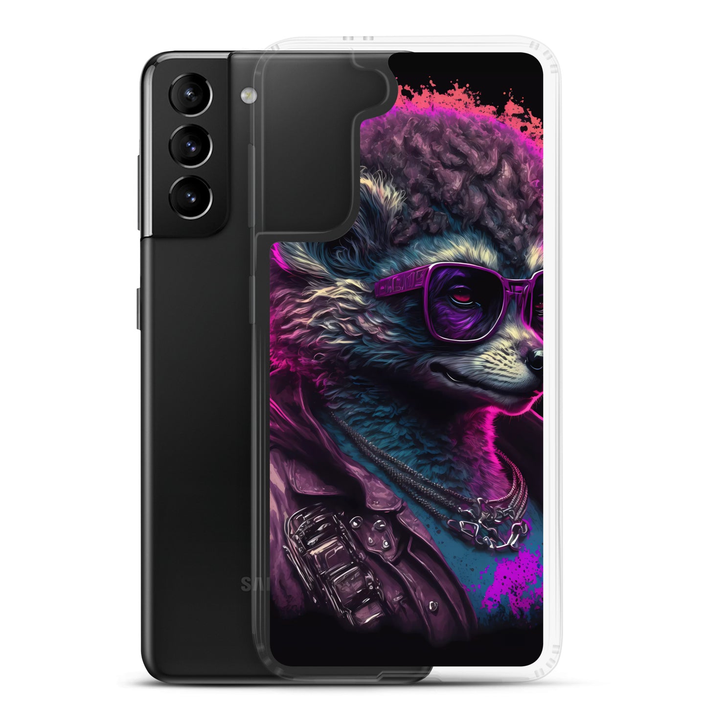 Samsung Case - Synthwave Leather Llama