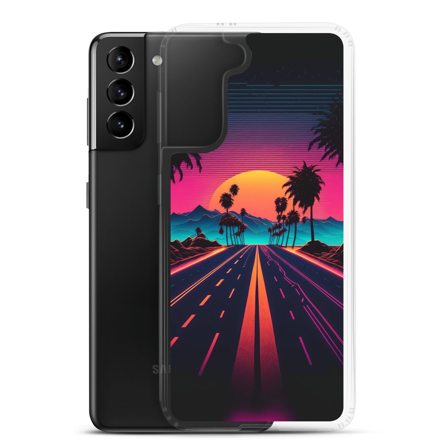 Samsung Case - Synthwave Purple Sunset