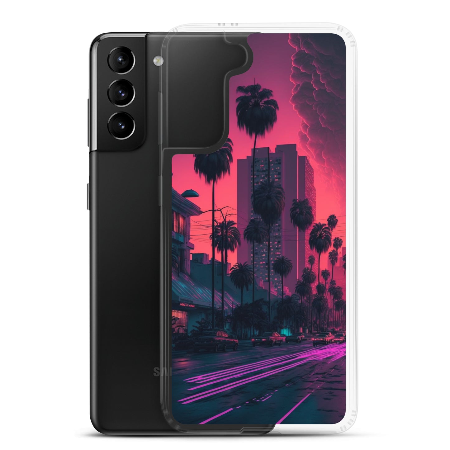Samsung Case - Synthwave Miami Street