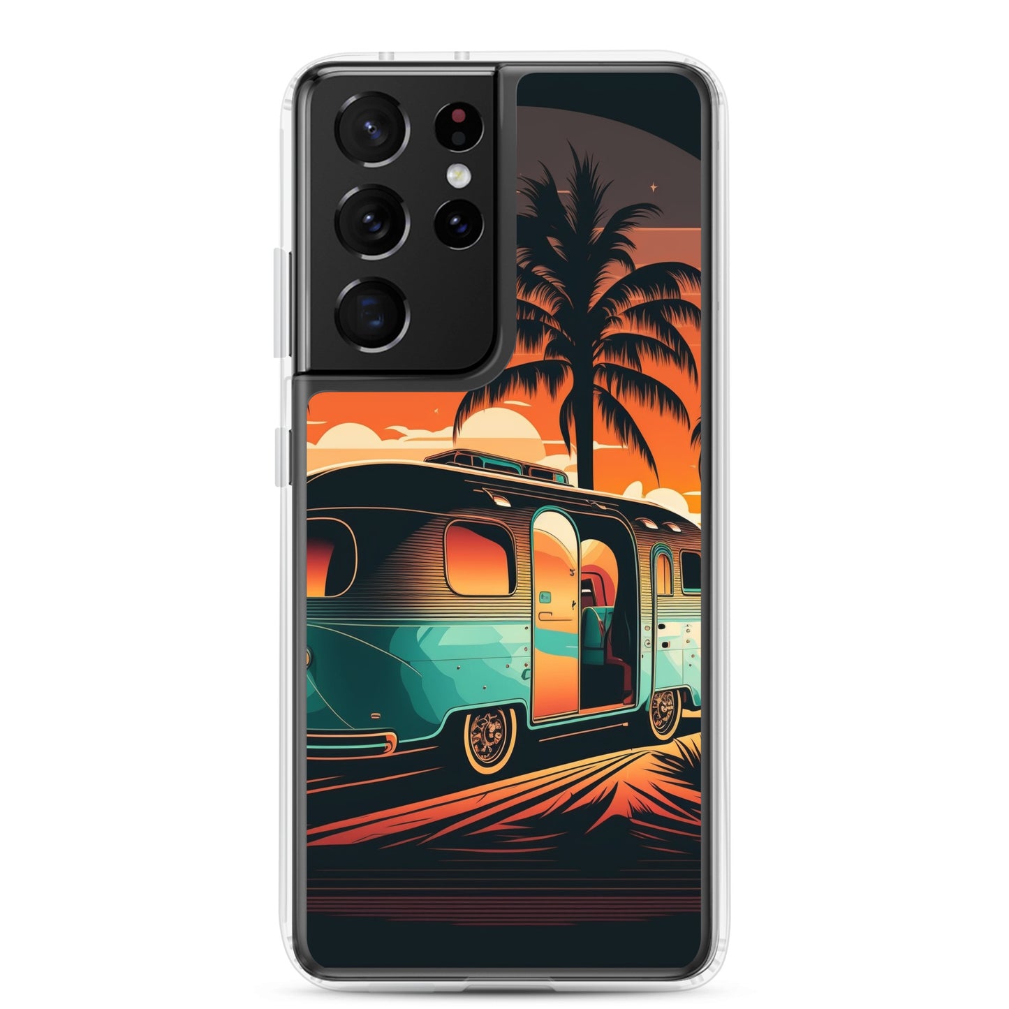 Samsung Case - Turquoise Camper at Beach Sunset