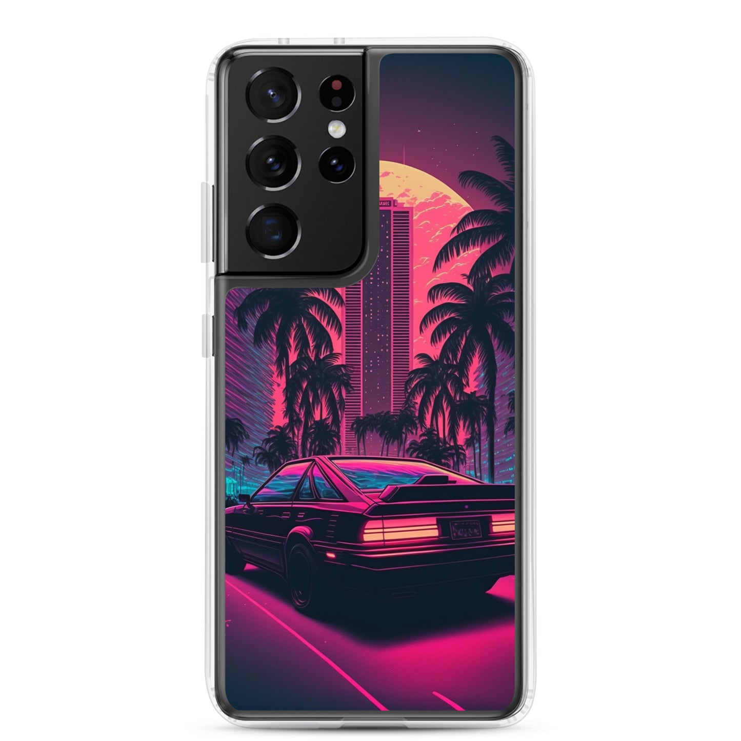 Samsung Case - Synthwave Miami Night