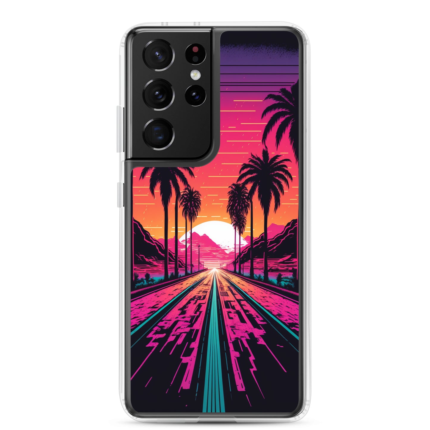 Samsung Case - Synthwave Digital Highway