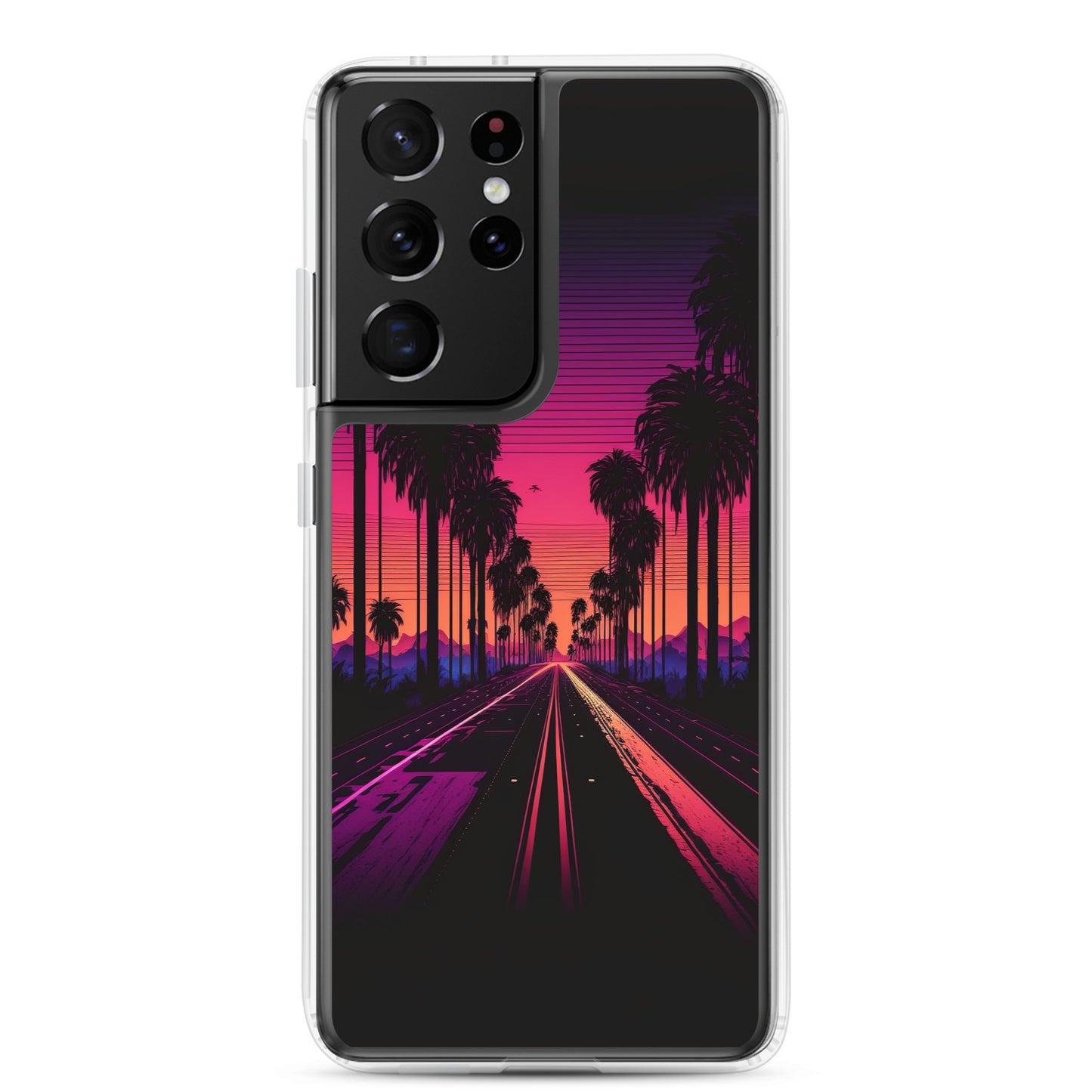 Samsung Case - Synthwave Palm Highway