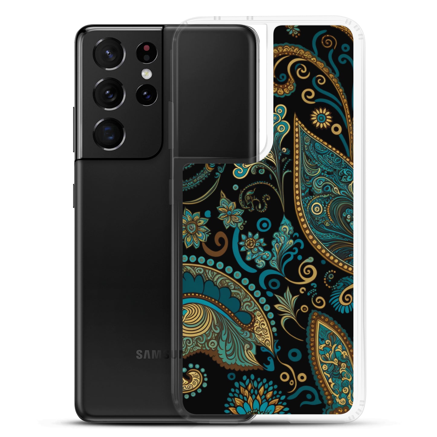 Samsung Case - Turquoise Paisley