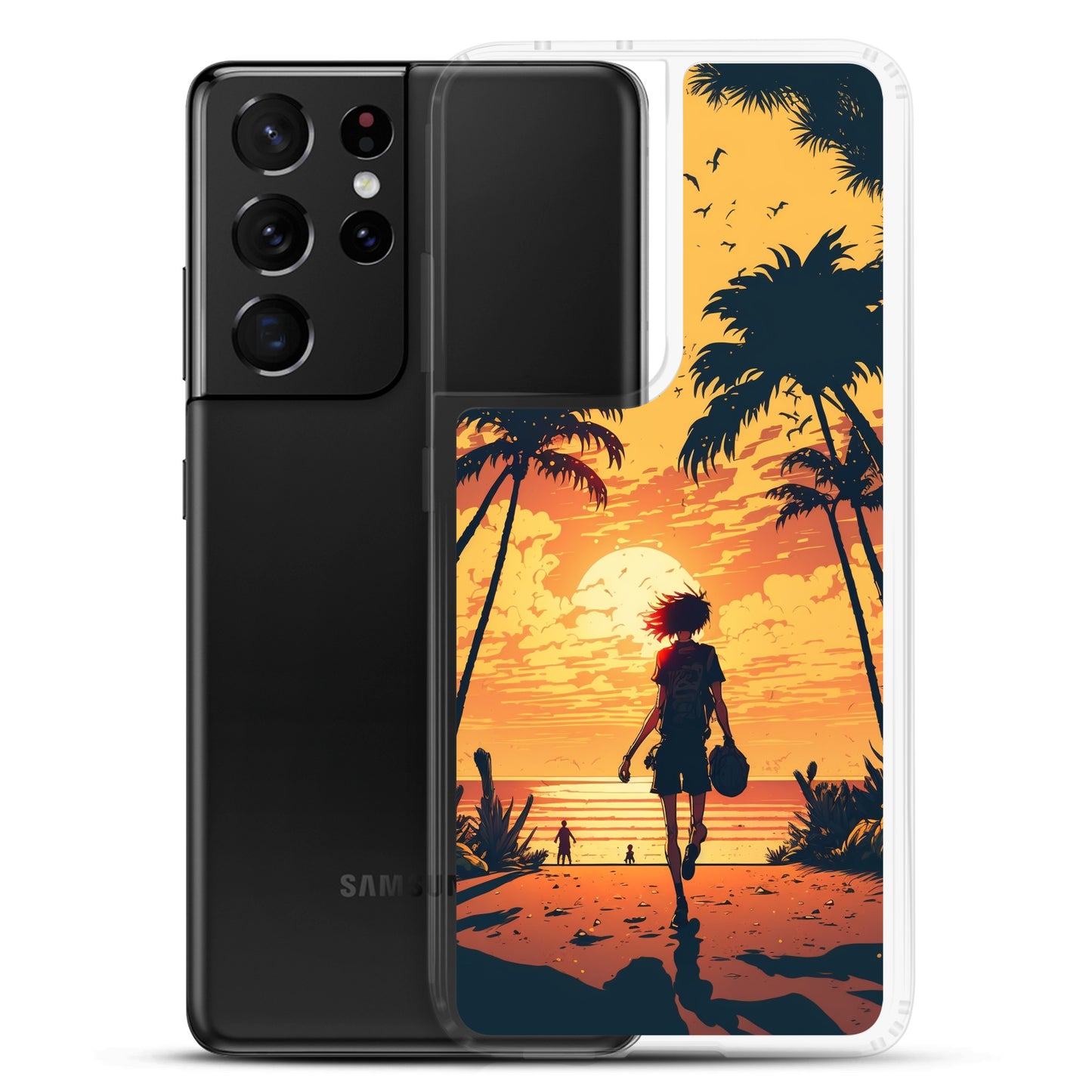 Samsung Case - Sunset Beachgoer