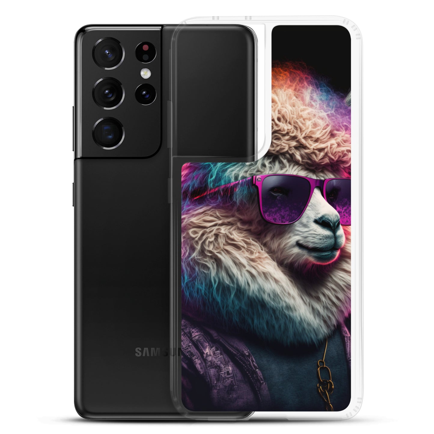 Samsung Case - Synthwave Cool Llama