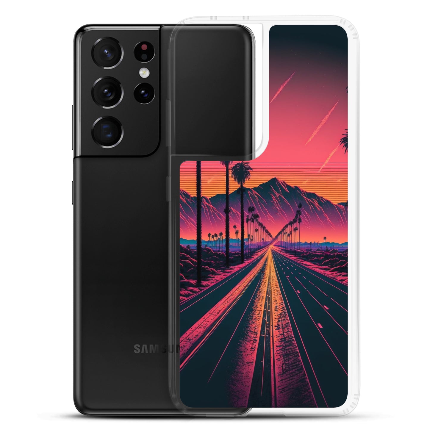 Samsung Case - Synthwave Desert Highway