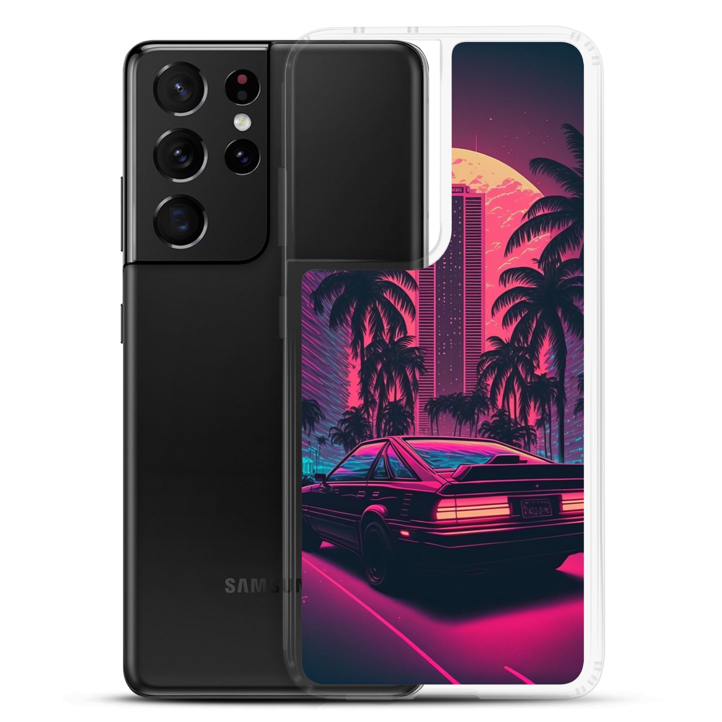 Samsung Case - Synthwave Miami Night