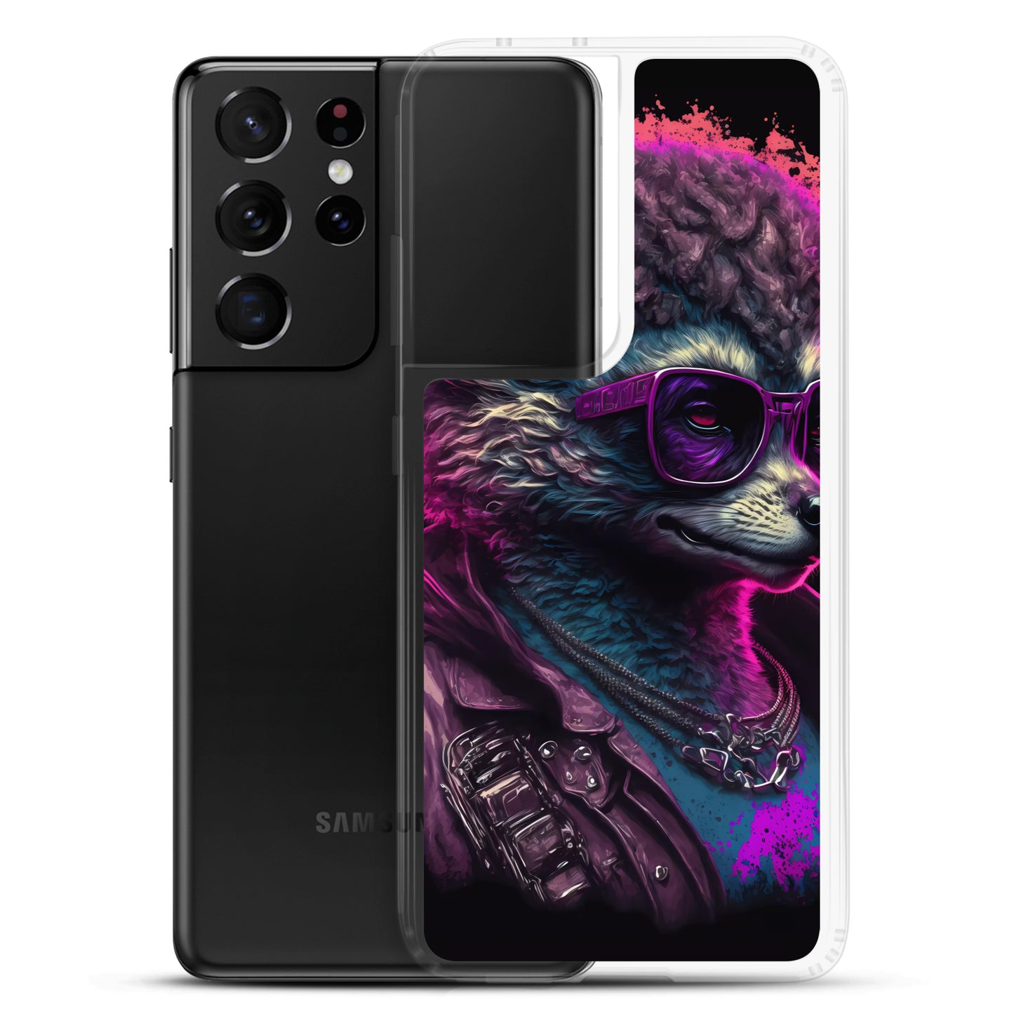 Samsung Case - Synthwave Leather Llama