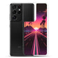 Samsung Case - Synthwave Mountain Sunset Highway