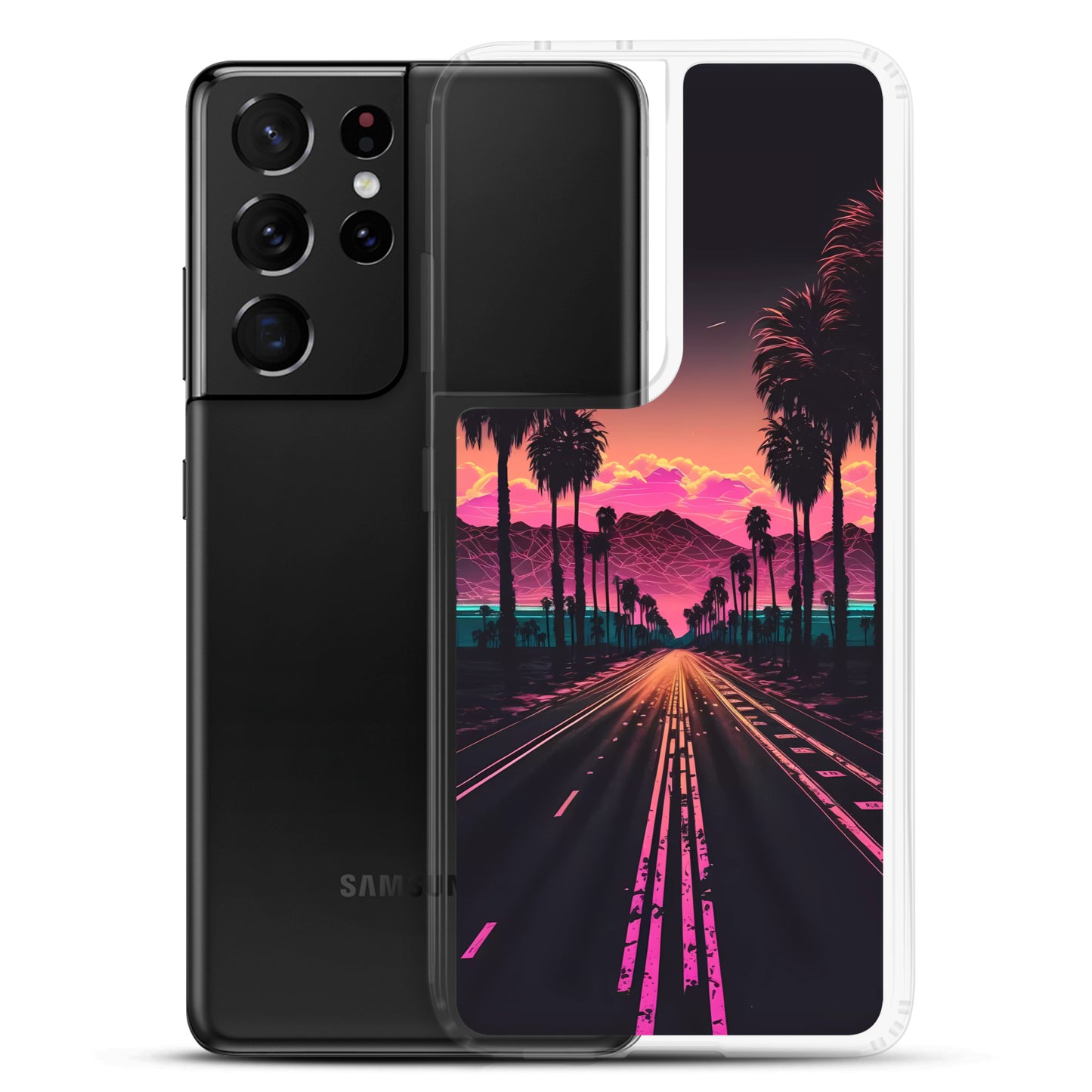 Samsung Case - Synthwave Highway