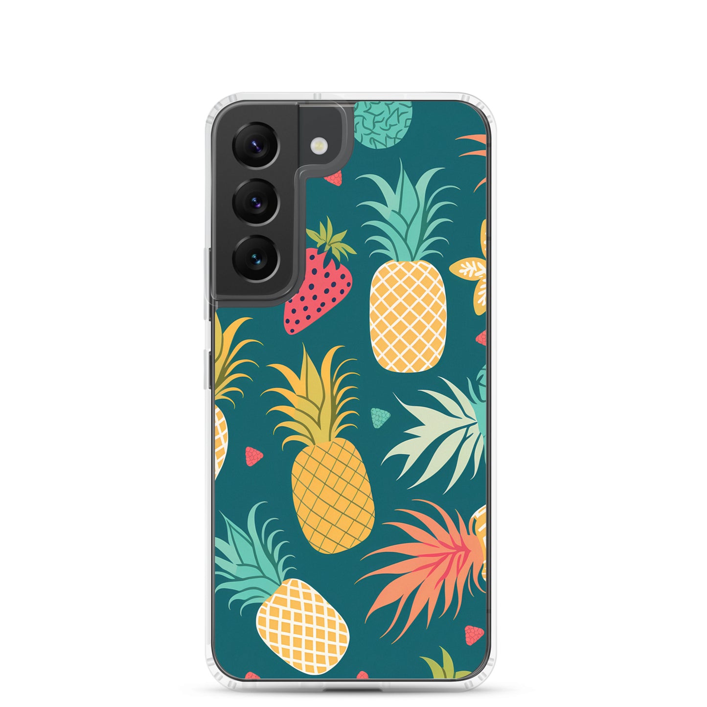 Samsung Case - Pineapples on Aqua