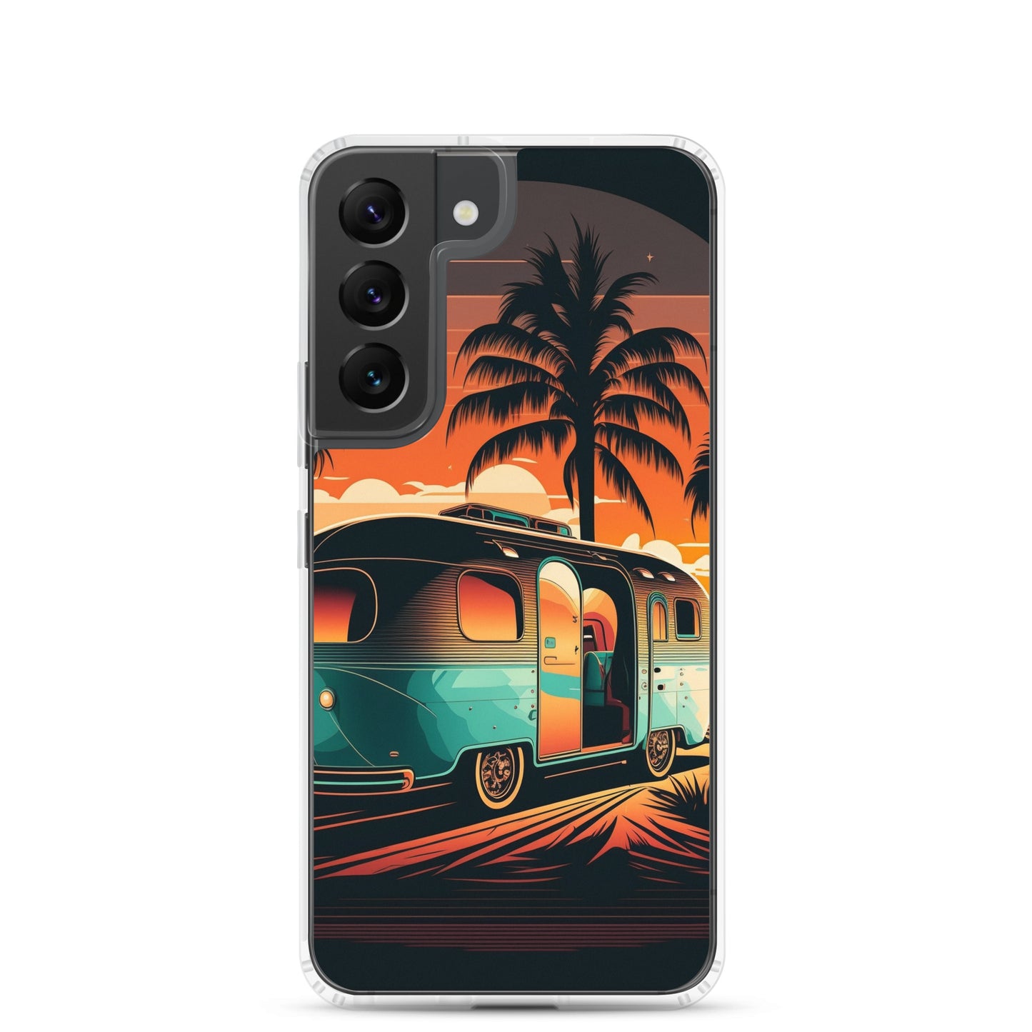 Samsung Case - Turquoise Camper at Beach Sunset