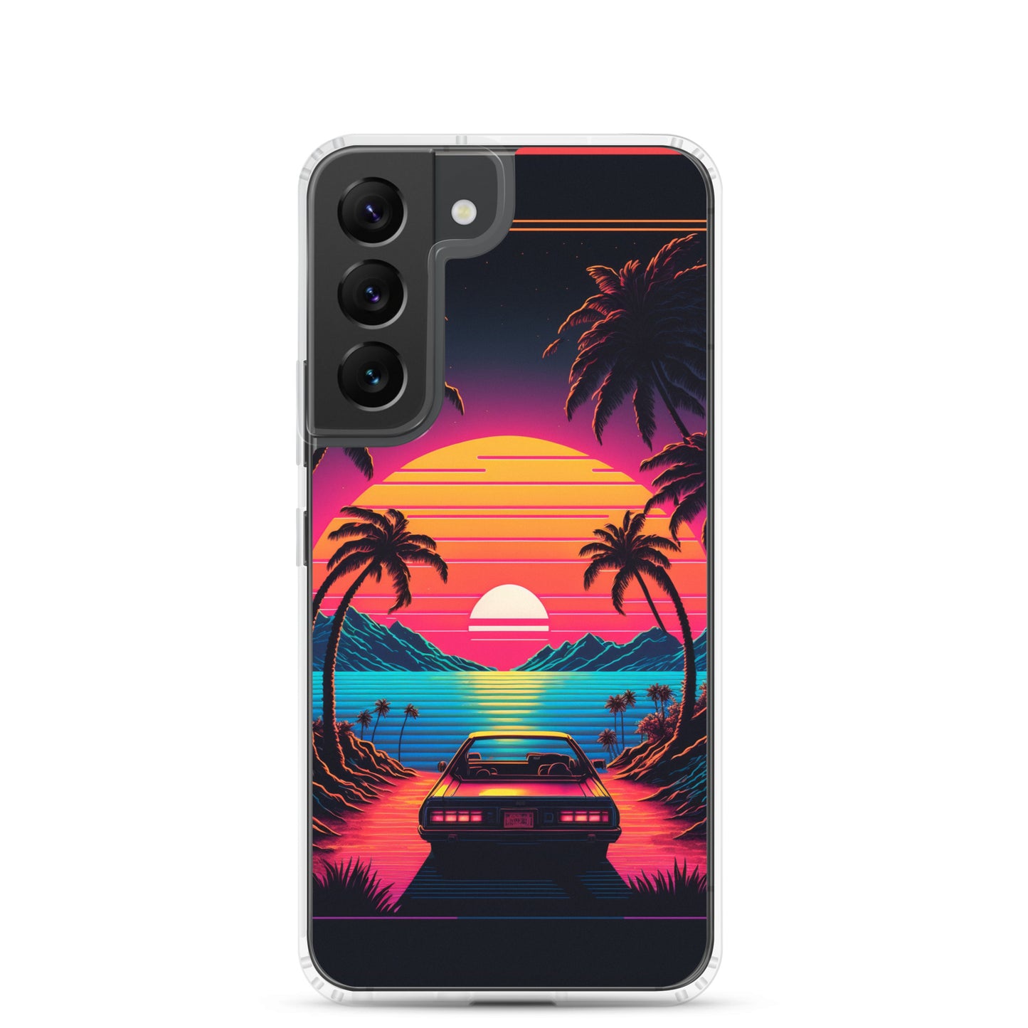 Samsung Case - Synthwave Ocean Sunset