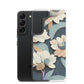 Samsung Case - Floral on Muted Blues