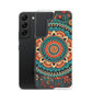 Samsung Case - Orange and Turquoise Mandala