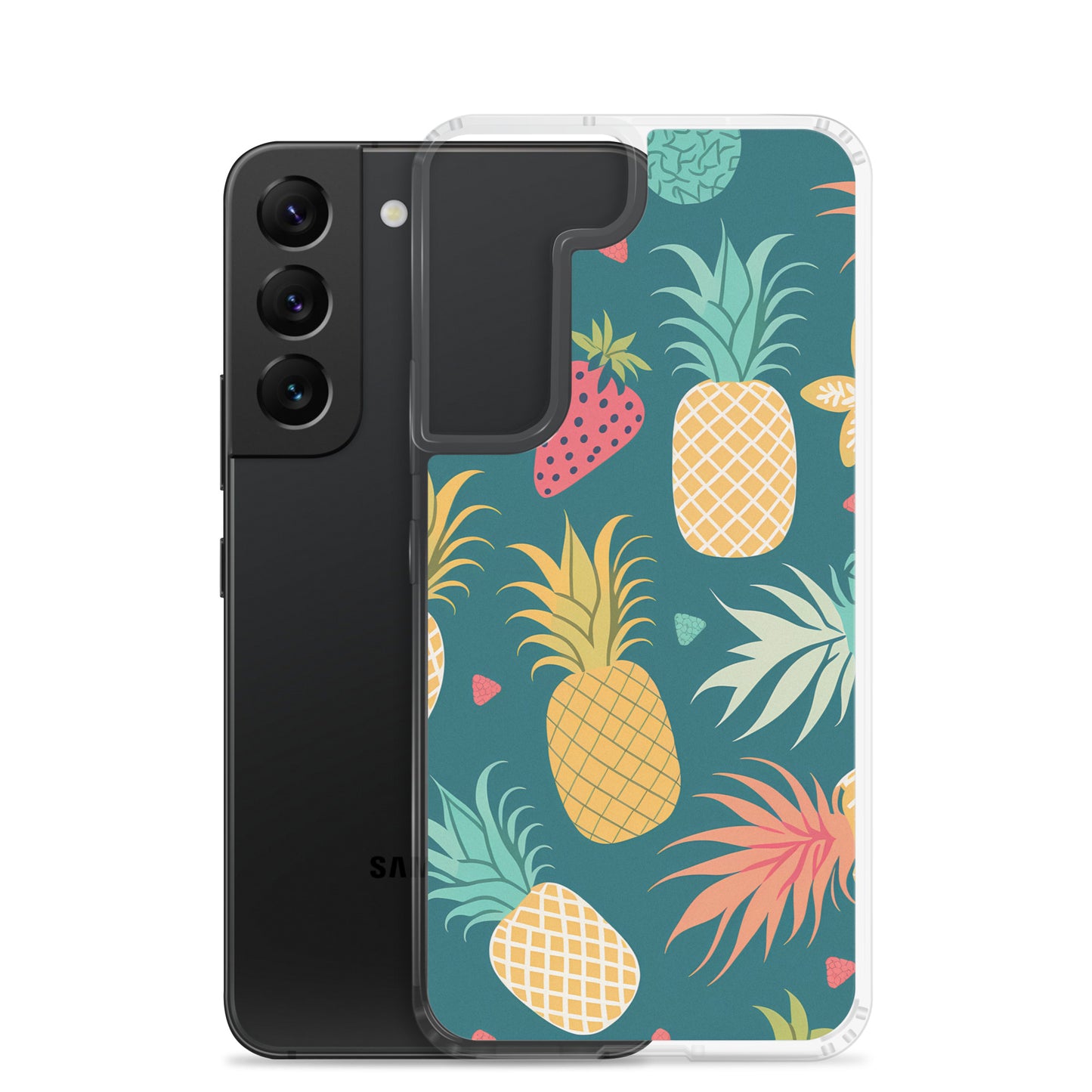 Samsung Case - Pineapples on Aqua