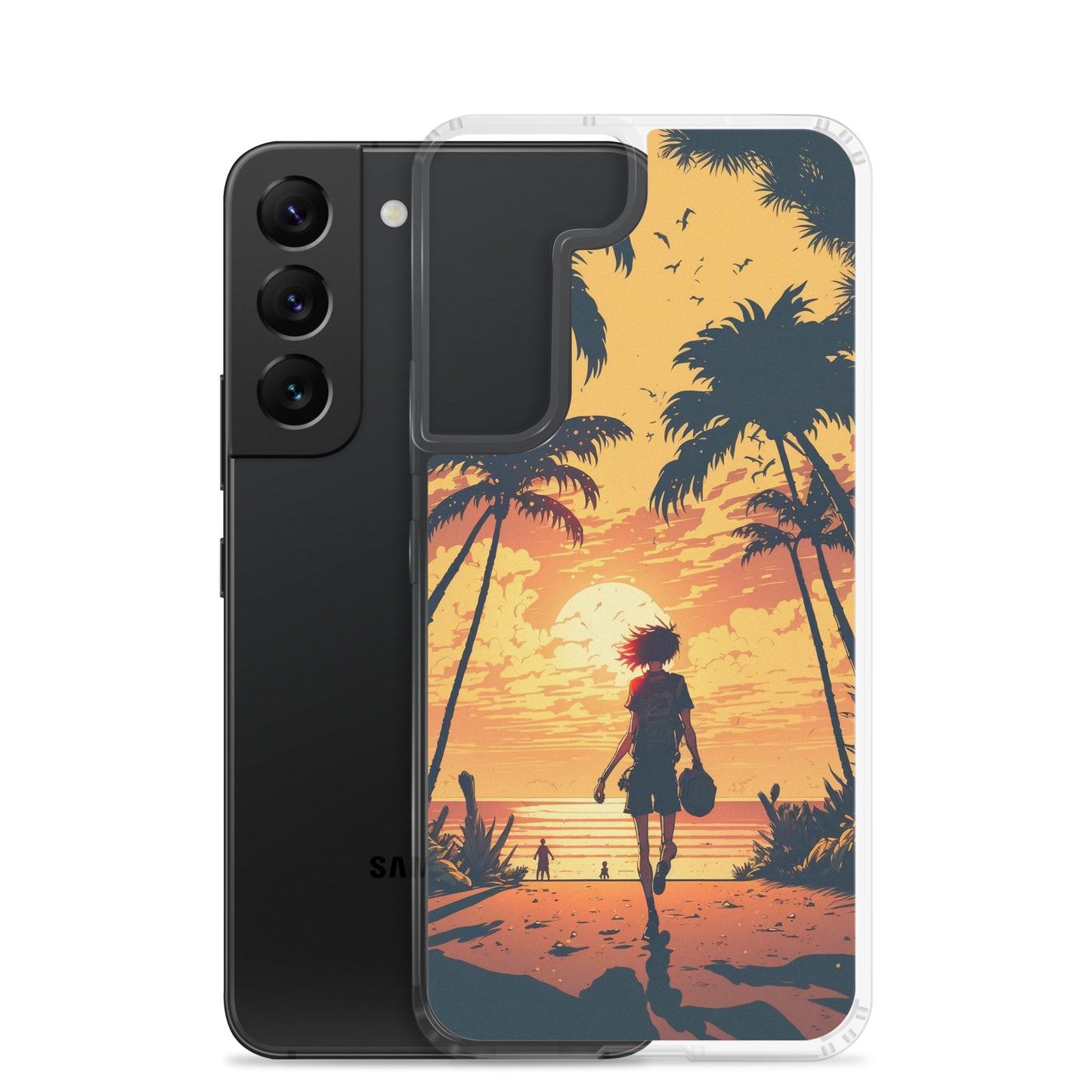 Samsung Case - Sunset Beachgoer