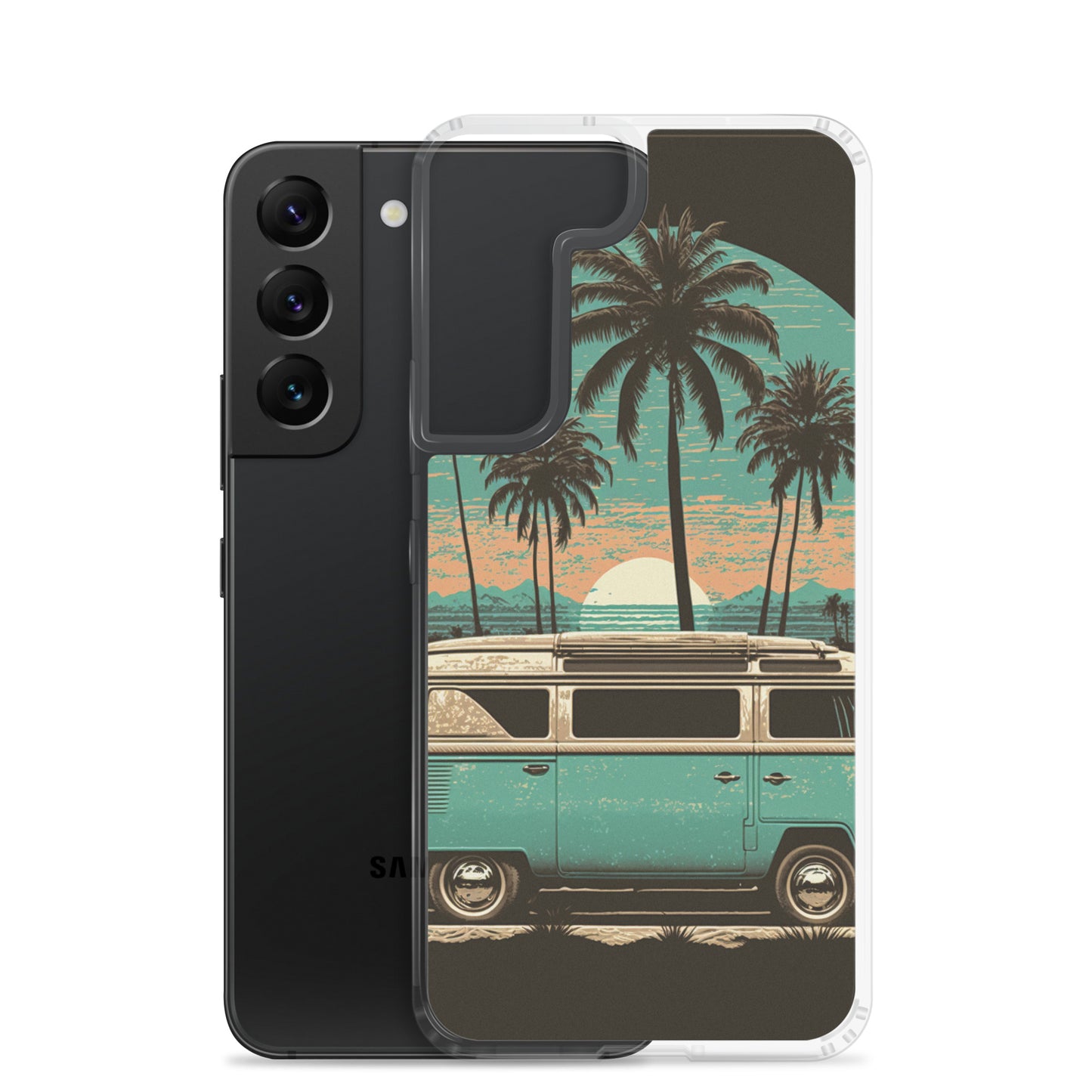 Samsung Case - Teal Beach Camper