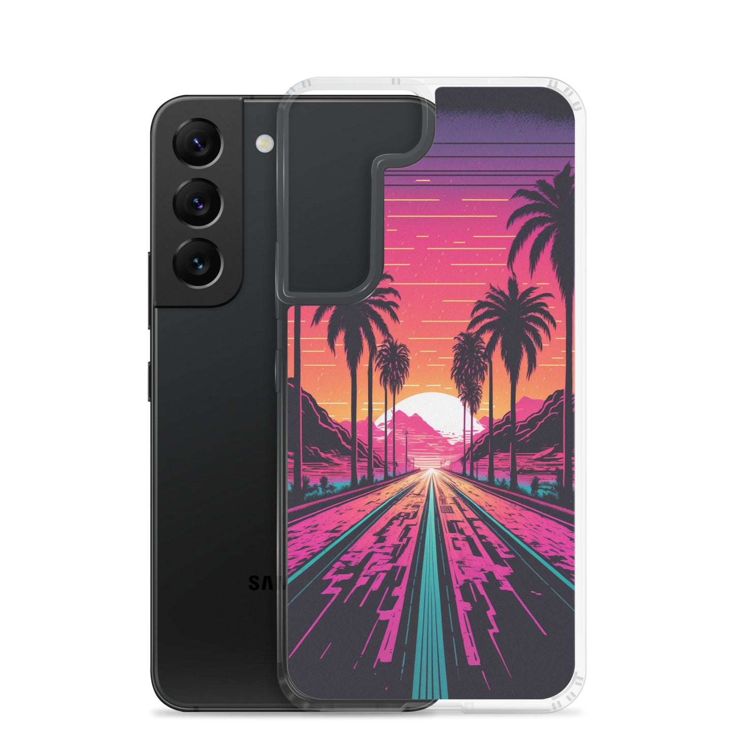 Samsung Case - Synthwave Digital Highway