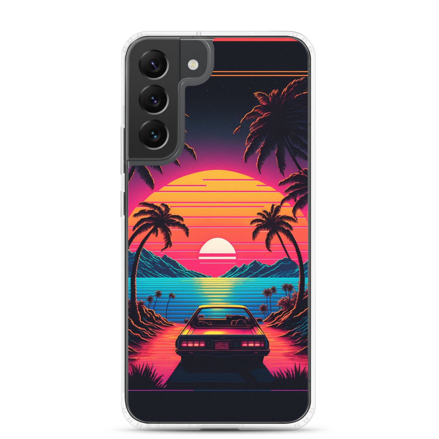 Samsung Case - Synthwave Ocean Sunset