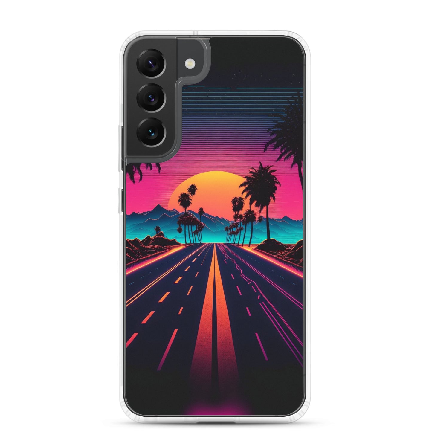 Samsung Case - Synthwave Purple Sunset