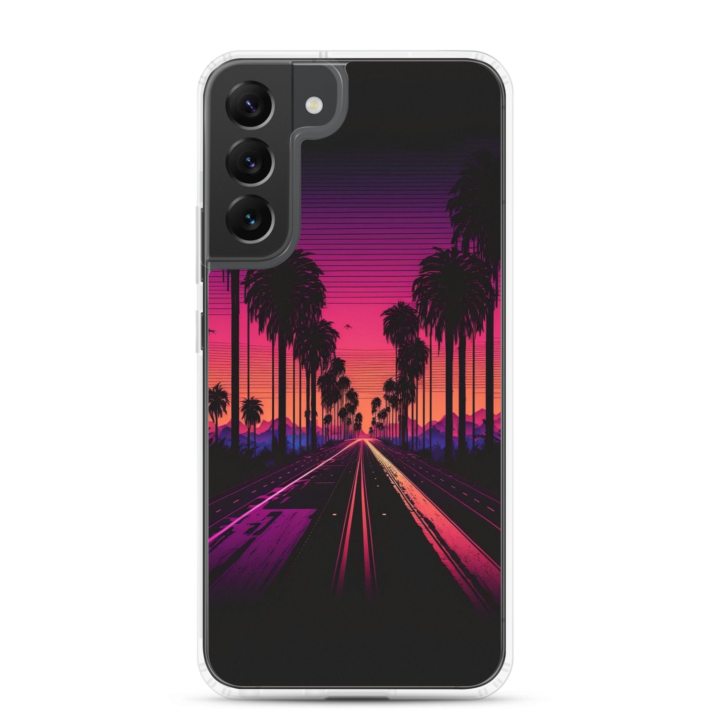 Samsung Case - Synthwave Palm Highway
