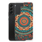 Samsung Case - Orange and Turquoise Mandala