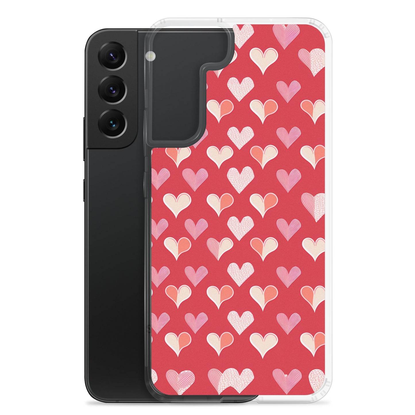 Samsung Case - Red and Pink Hearts