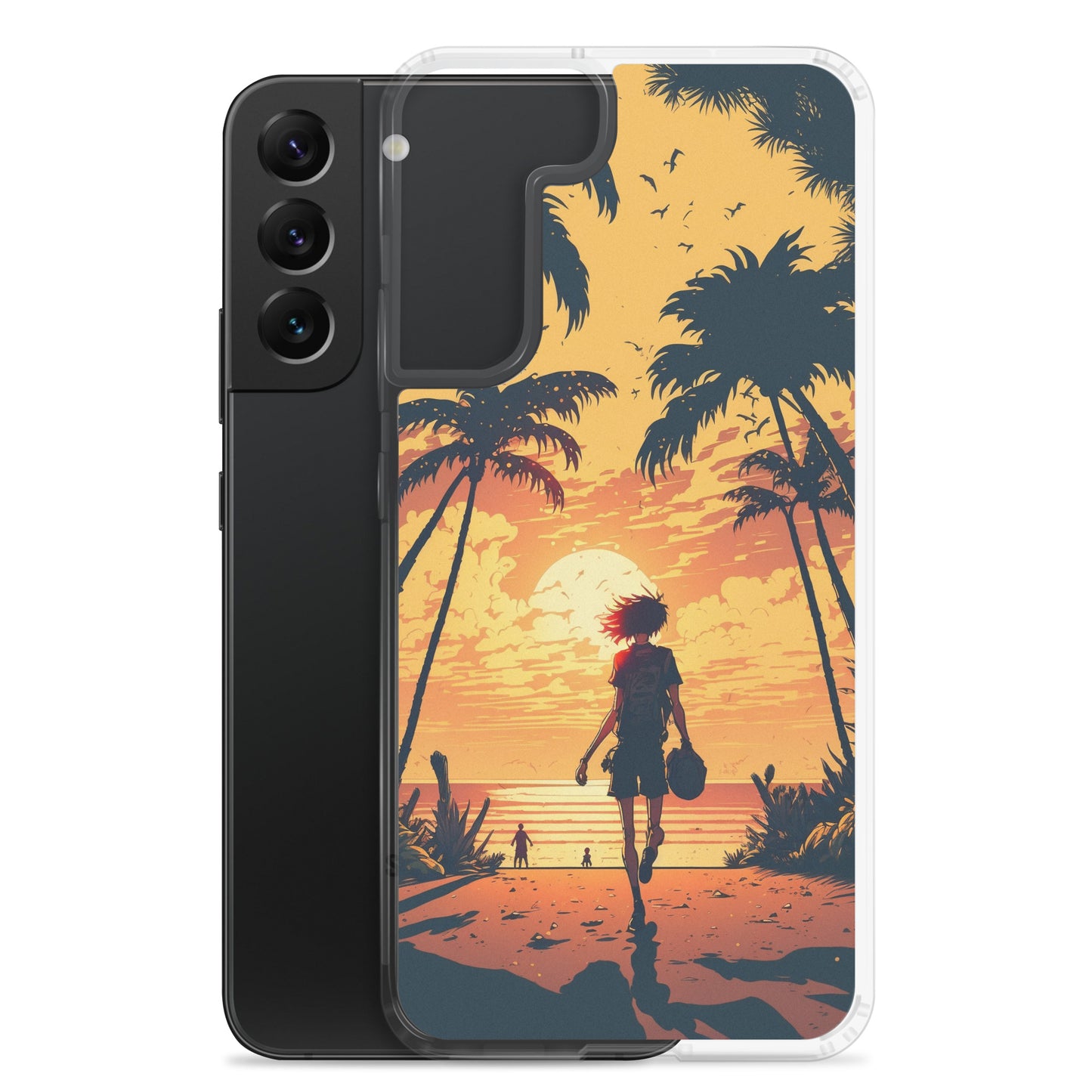 Samsung Case - Sunset Beachgoer