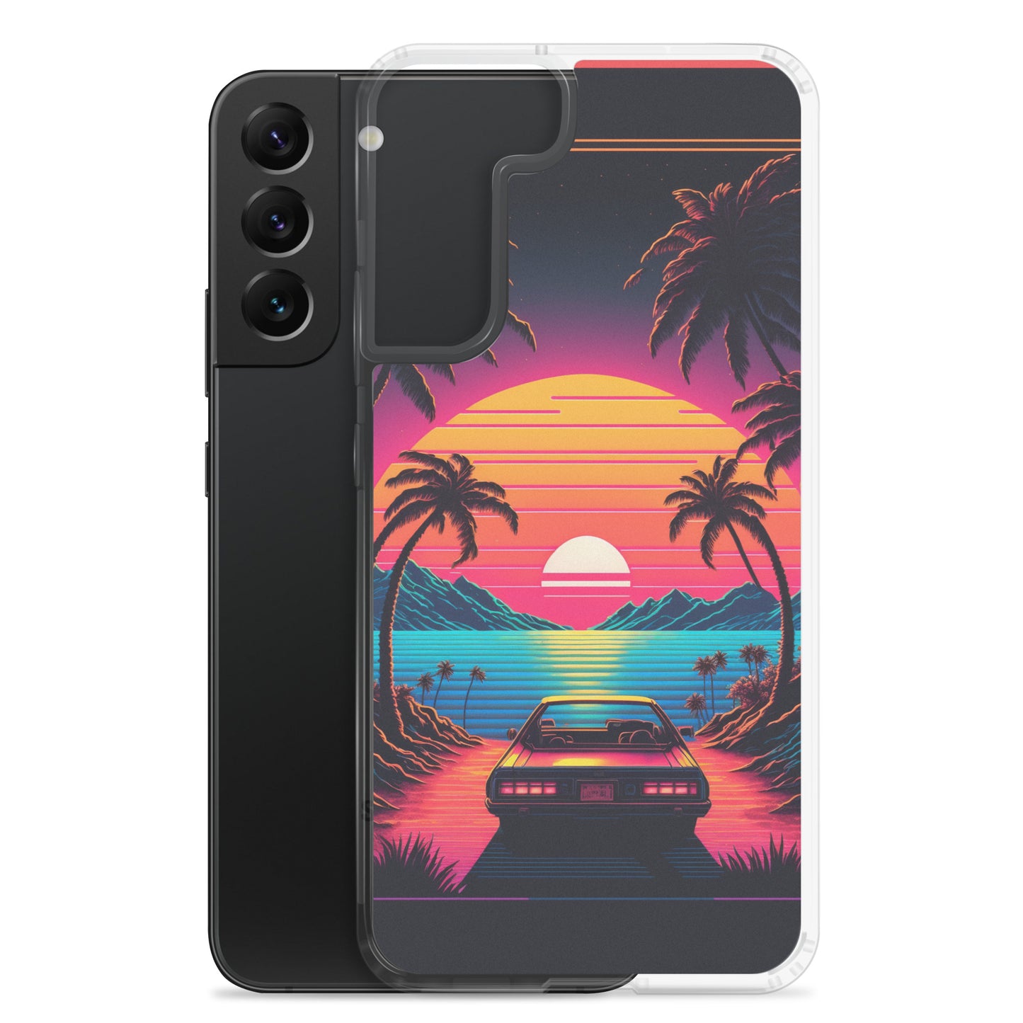 Samsung Case - Synthwave Ocean Sunset