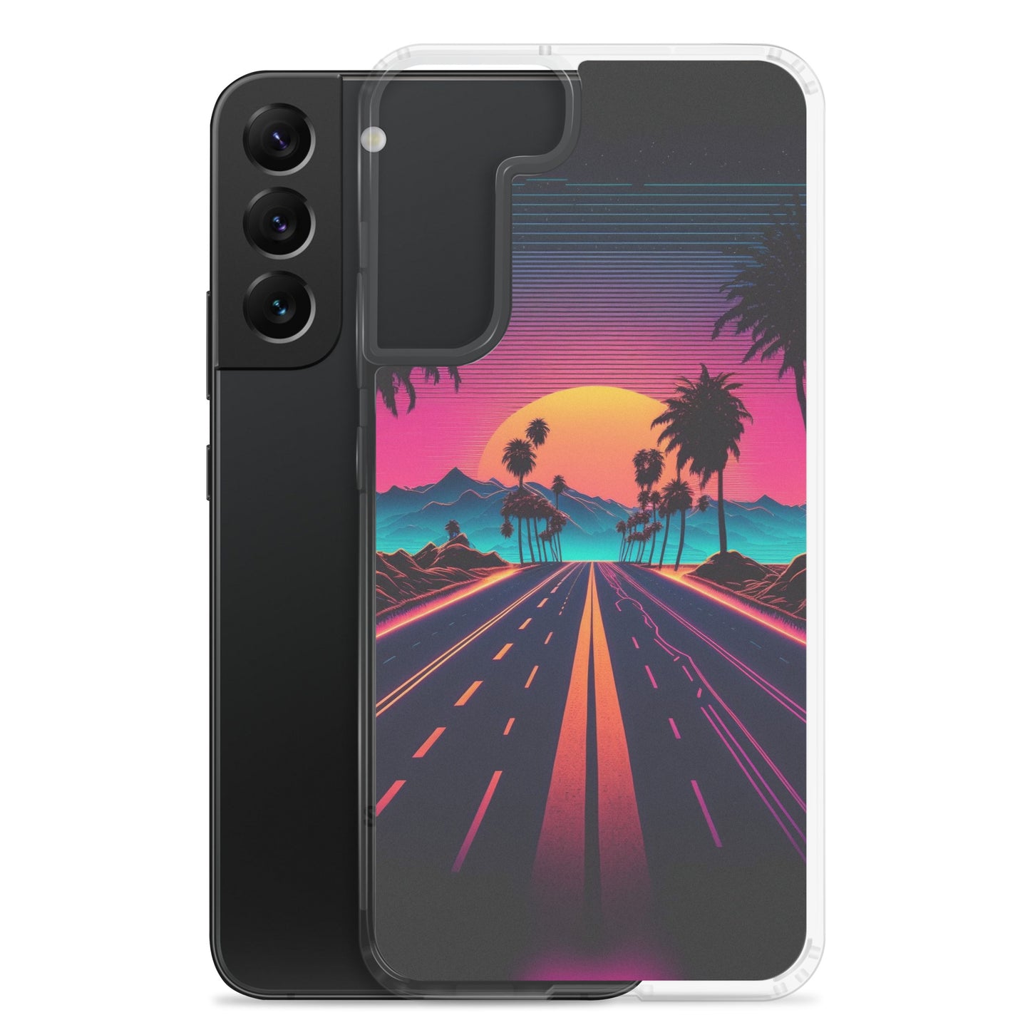 Samsung Case - Synthwave Purple Sunset