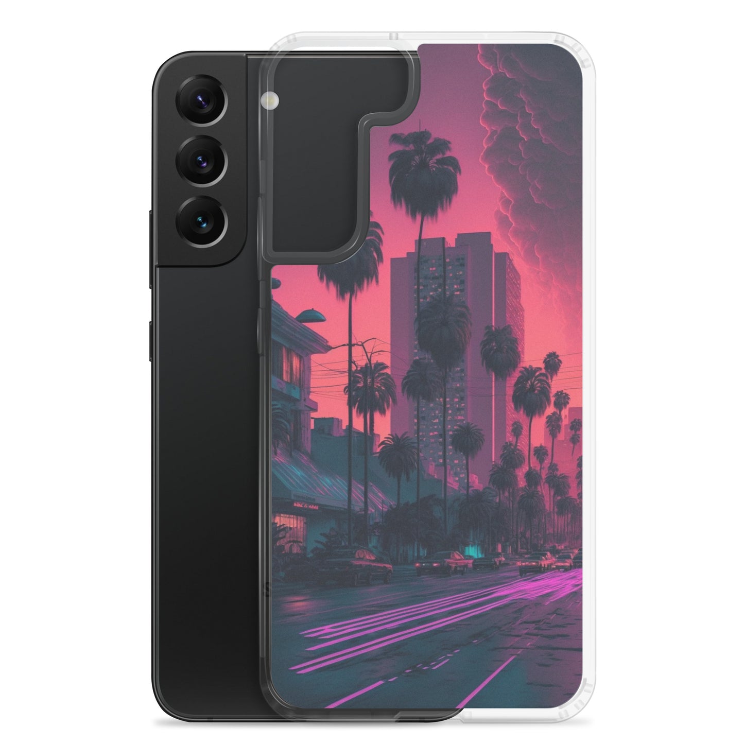 Samsung Case - Synthwave Miami Street