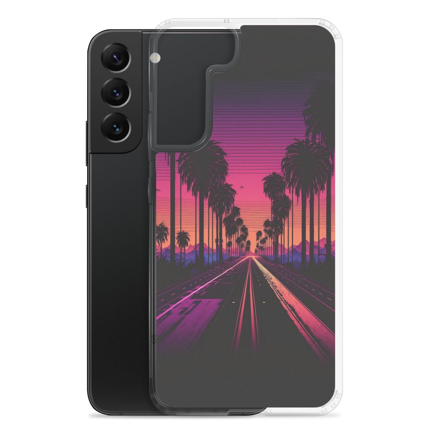 Samsung Case - Synthwave Palm Highway