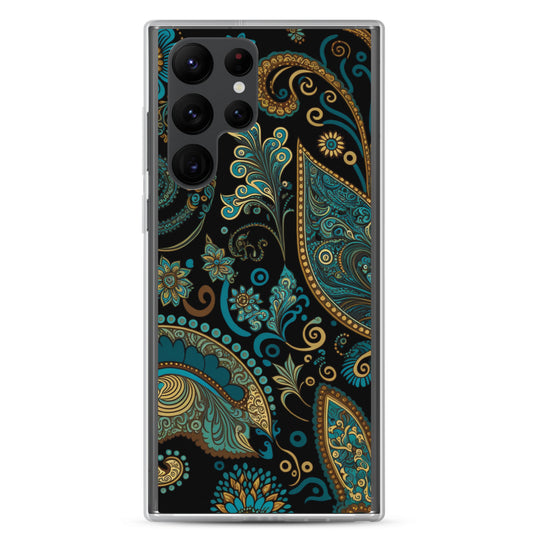 Samsung Case - Turquoise Paisley