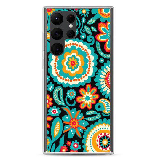 Samsung Case - Turquoise Floral