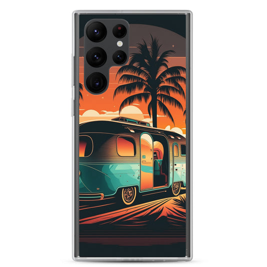 Samsung Case - Turquoise Camper at Beach Sunset