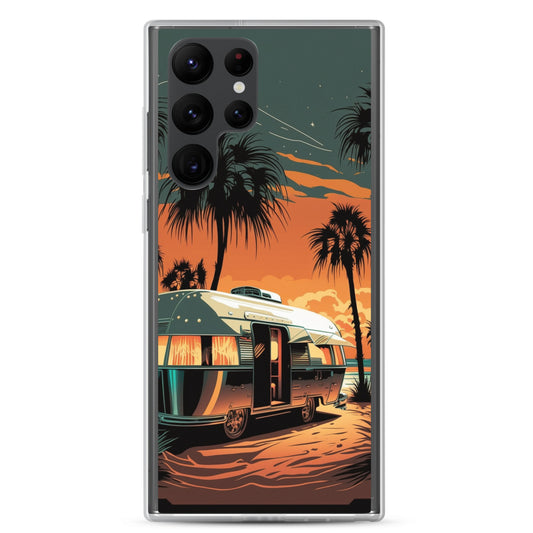Samsung Case - Silver Beach Camper